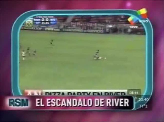 Quién es Mara Evaristo, la chica de la pizza ¿party? con el plantel de River