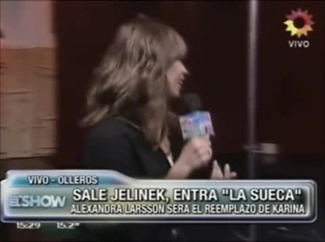 El video con el primer ensayo de Alexandra Larsson en el caño