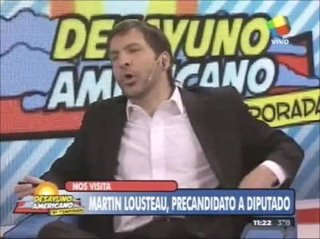 Martín Lousteau habló muy enamorado de Carla Peterson