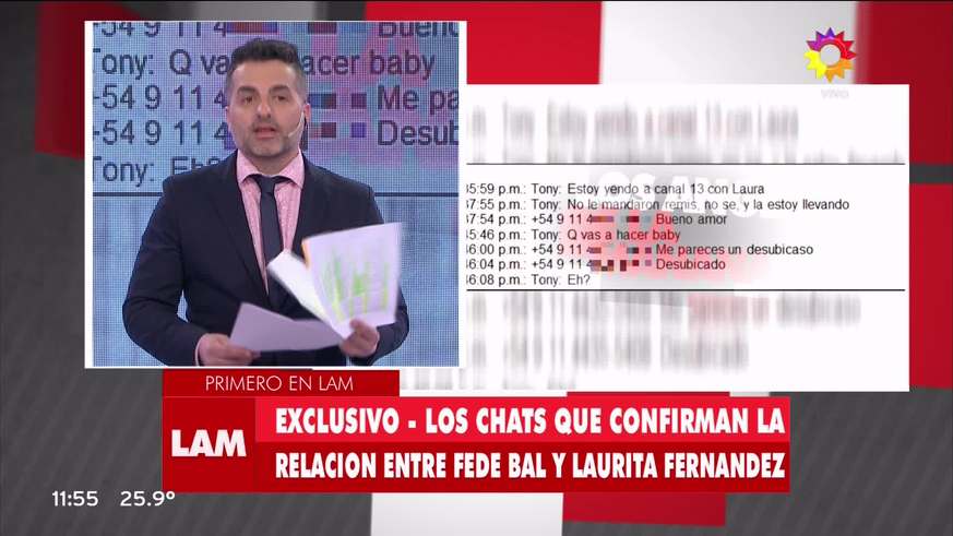 Federico Bal negó que Laurita Fernández sea la chica del chat en el que habló con Barbie Vélez