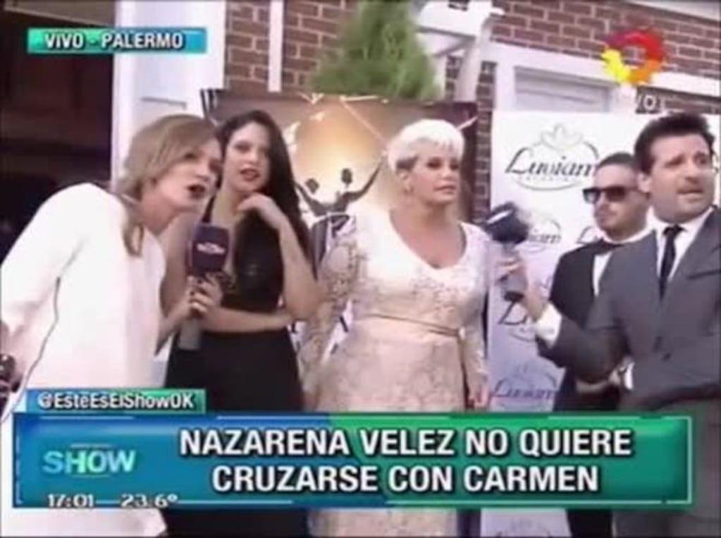Carmen Barbieri y Nazarena Vélez se reencontraron en Este es el show