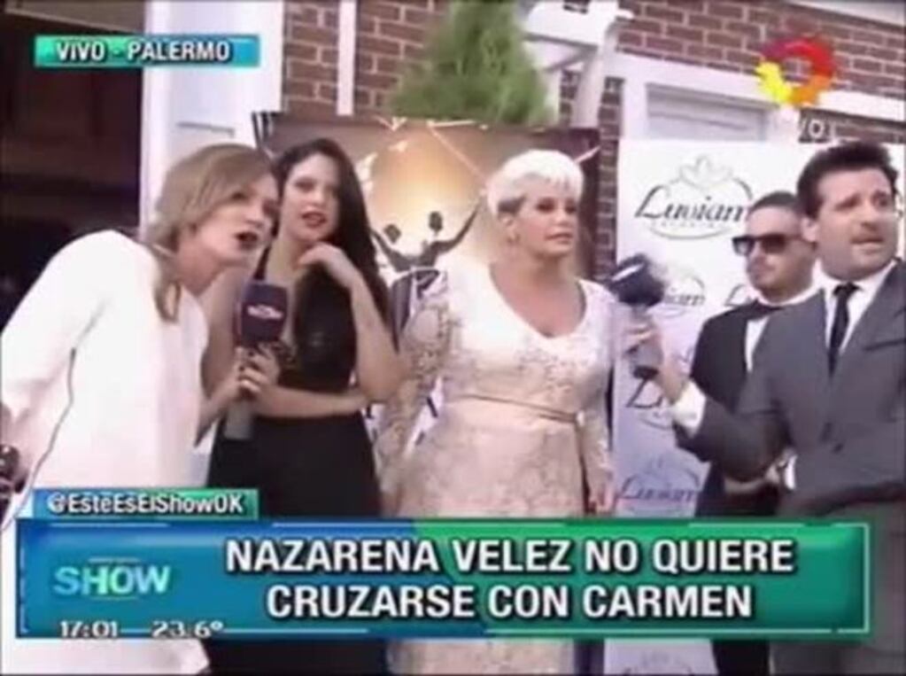 Carmen Barbieri y Nazarena Vélez se reencontraron en Este es el show