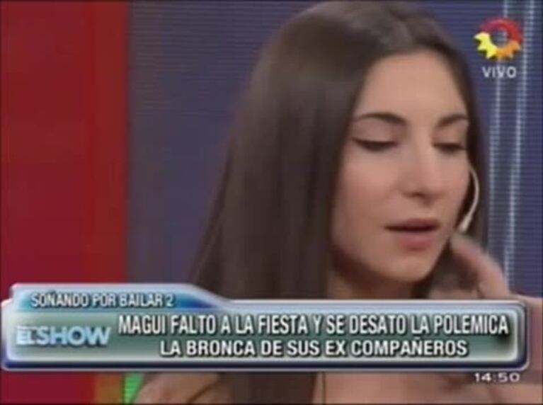 Magui reveló el motivo por el que faltó a la fiesta de Soñando por bailar 2