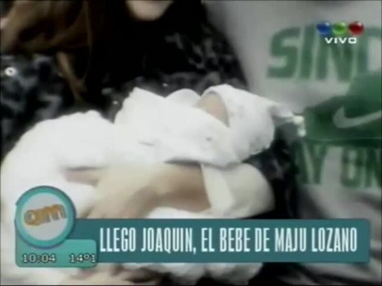 Maju Lozano presentó a su bebé ante las cámaras