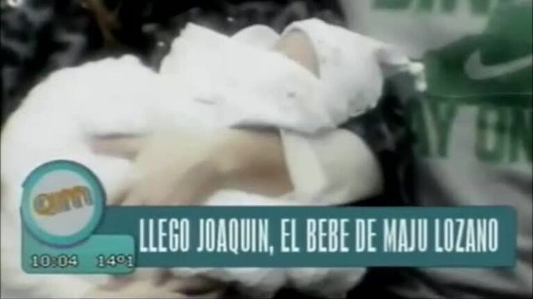 Maju Lozano presentó a su bebé ante las cámaras