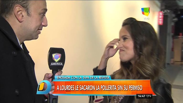Lourdes Sánchez y una filosa respuesta al vicedirector de Caras