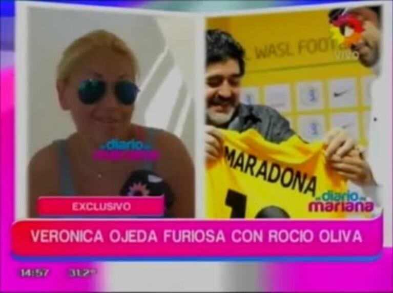 Verónica Ojeda: "Cuando Diego vino a casa estuvimos en la pile y me felicitó por mi físico, me dijo que estaba muy bien..."