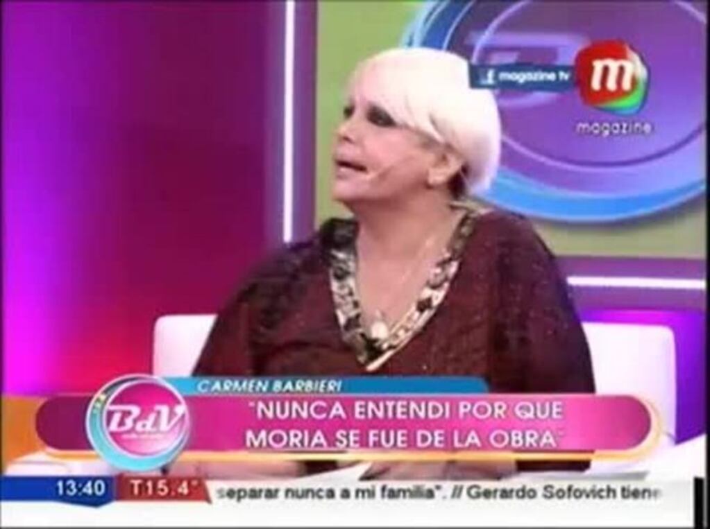 Carmen Barbieri tiene un tumor en la mano y pasará por el quirófano