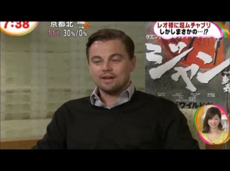 Leonardo DiCaprio y una genial "imitación facial" de Jack Nicholson