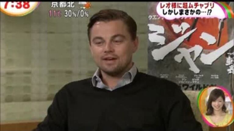 Leonardo DiCaprio y una genial "imitación facial" de Jack Nicholson