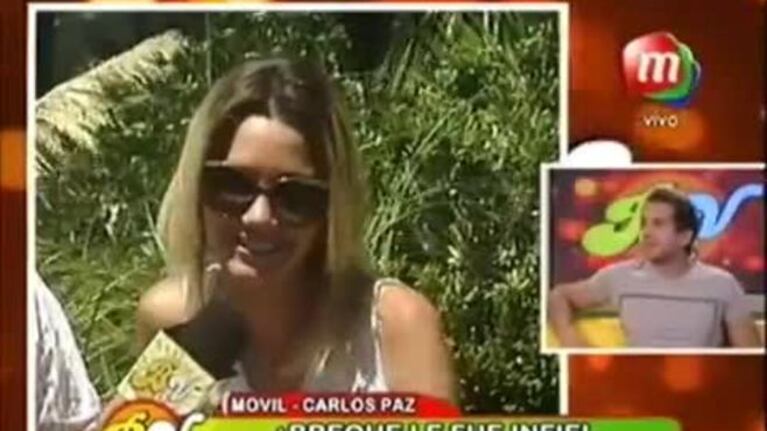 Emiliano Boscatto dijo que vio a Micaela Breque y Alé besándose: ¡mirá la reacción en vivo de ella!