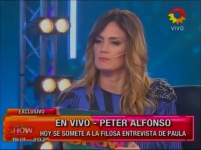 El picante careo entre Paula Chaves y Pedro Alfonso en vivo