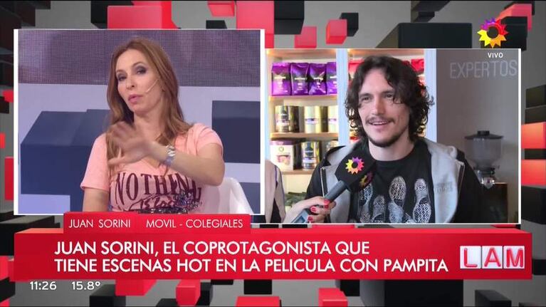 El comentario hot de Yanina Latorre a Juan Sorini en Los Ángeles de la Mañana