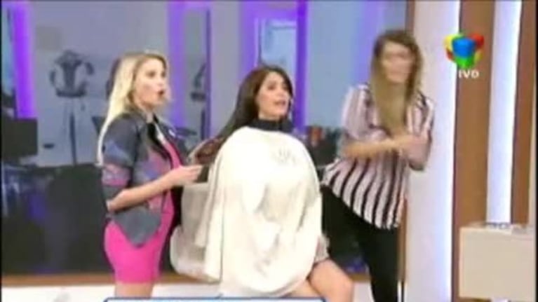 Una valiente: Pamela David se animó a un cambio de look... ¡en vivo!
