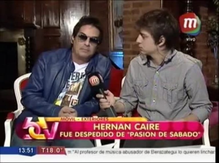 El productor de Pasión de Sábado: "Me sorprende la reacción de Hernán Caire, lo llamé y no me atendió"