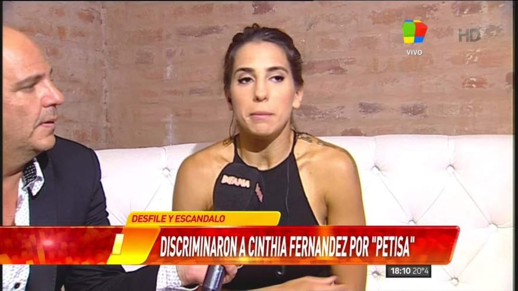 Cinthia Fernández apuntó contra Laurencio Adot tras ser desvinculada de un desfile, y el diseñador respondió: “No la conozco; ella es una excelente bailarina, pero no la convoqué”