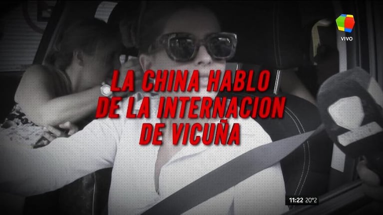 La China habló de la supuesto llamado de Benjamín Vicuña a Pampita