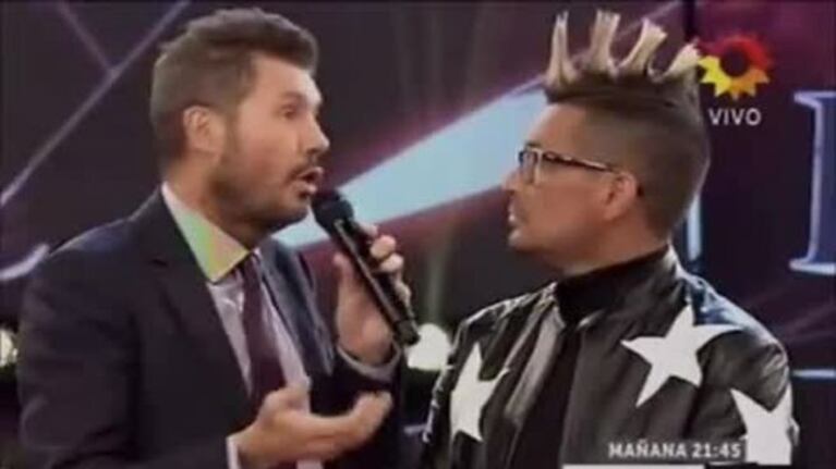 Luciano El Tirri recibió el saludo de Lionel Messi y Adrián Suar en ShowMatch