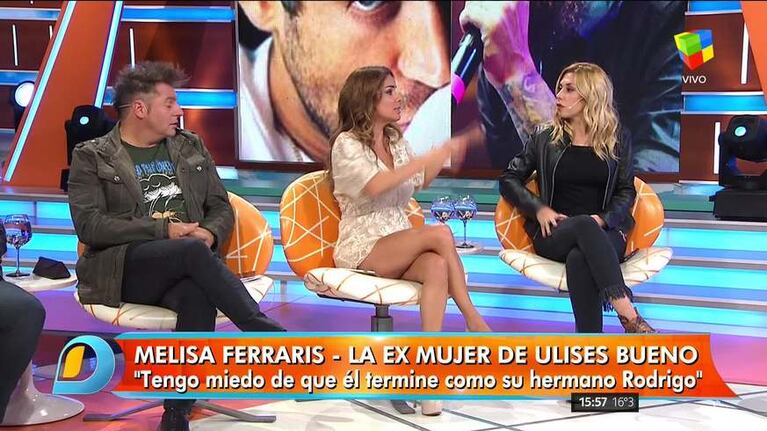 El comentario de Rial en Intrusos con la exnovia de Ulises Bueno en el piso: "Él tuvo una relación con Mariana Antoniale"