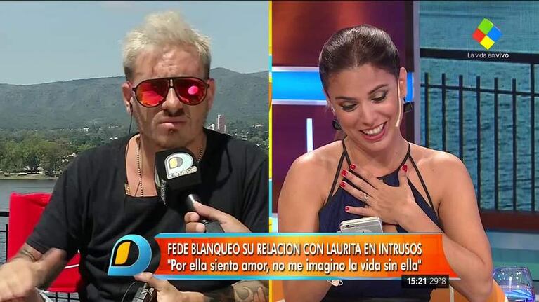 Laurita respondió en vivo a la declaración de amor de Fede Bal