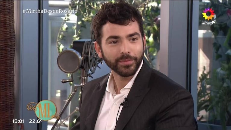 Nazareno Casero negó una reconciliación con Celeste Failache en la mesa de Mirtha: "Estoy solo"