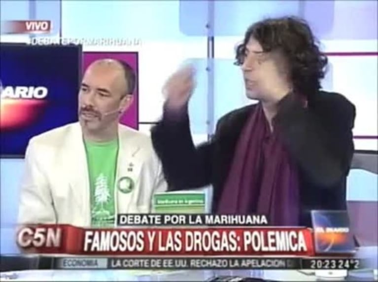 Andy Chango debatió sobre marihuana con Eduardo Feinmann: el desopilante motivo por el que aceptó