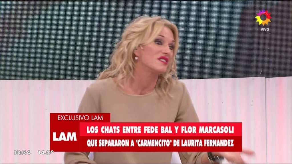 El look ultra hot de Florencia Marcasoli en TV