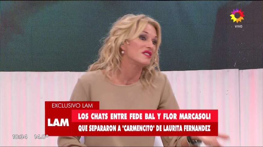 El look ultra hot de Florencia Marcasoli en TV