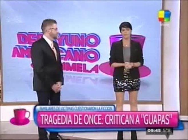 María Luján Rey, en Desayuno Americano, sobre la escena de Guapas