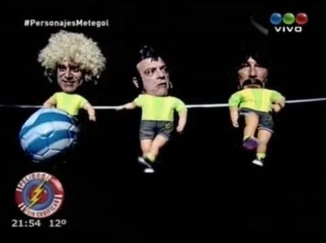 Los personaje de Metegol “se colaron” en Peligro Sin Codificar 