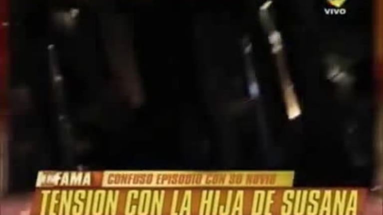 Pocas pulgas: el enojo de la hija de Susana con la prensa... ¡y un reto a su novio delante de cámaras!
