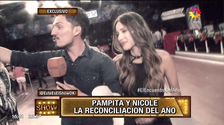 La reconciliación de Pampita y Nicole Neumann en Este es el Show: ¡hasta recrearon su mítica tapa de revista!