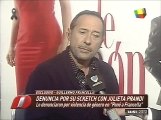 Guillermo Francella y una divertida reflexion sobre su relación con Carmen Barbieri en Intrusos: el video