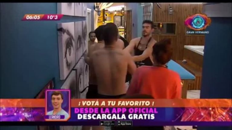 ¡Escándalo en Gran Hermano 2016! Lucas escupió a Matías P. y quiso irse a las manos por una broma pesada: video