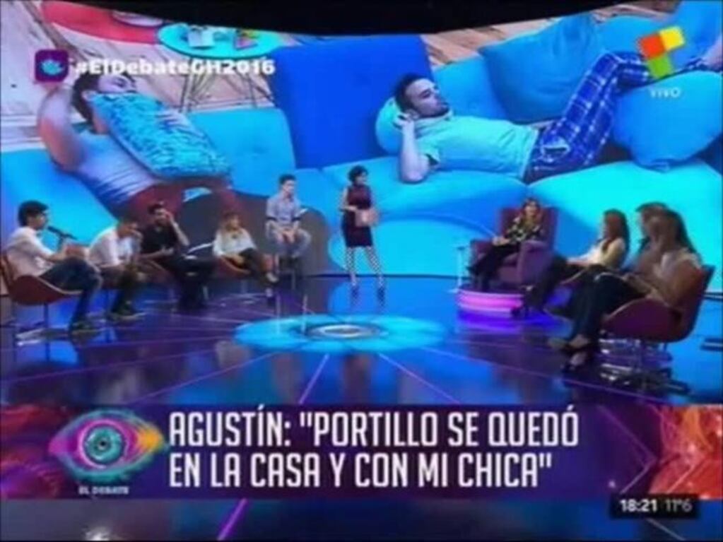 Cinthia Fernández y Agustina Kámper, filosas con Agustín en el Debate de GH