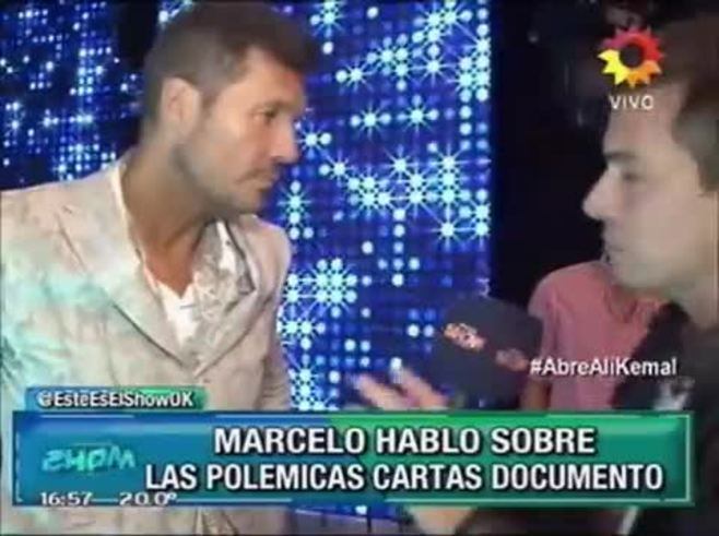 Marcelo Tinelli habla de las cartas documentos