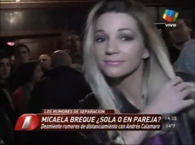 Micaela Breque contó que retó a Andrés Calamarao