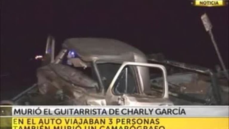Murió el Negro García López, guitarrista de Charly García, en un accidente de tránsito