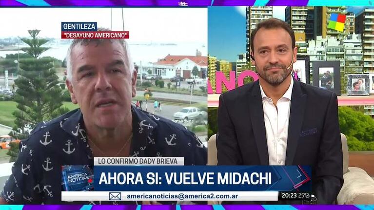 Dady Brieva habló sobre la vuelta de Midachi: "El amor está, lo que tenemos que hacer ahora es ensamblarnos"