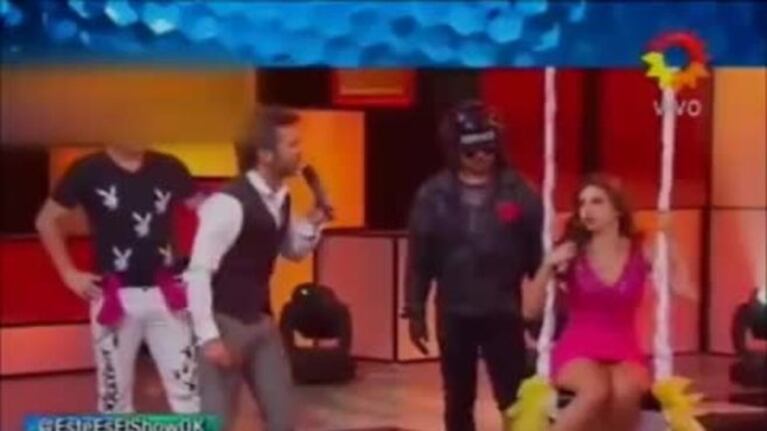 Canta si puedes: los terribles gritos de Eugenia Lemos en una pileta llena de iguanas, ranas... y una boa