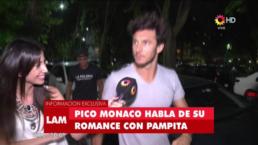 Pico Mónaco definió a Pampita como mujer en una sola palabra: "Ideal"