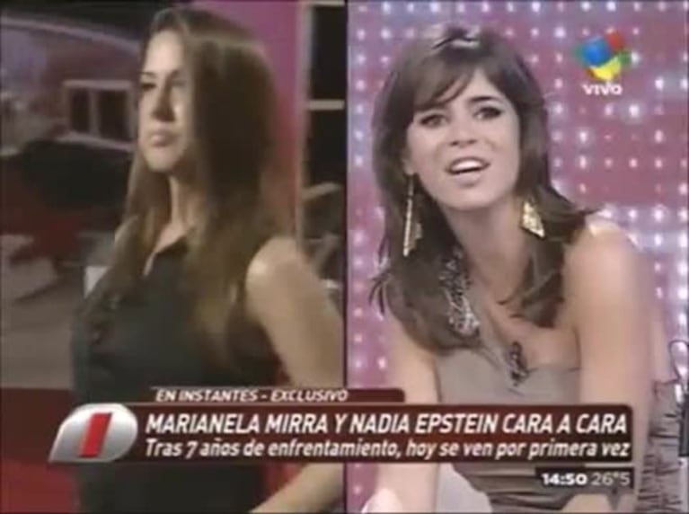 Marianela Mirra y Nadia Epstein: picante cruce en Intrusos, a siete años de Gran Hermano
