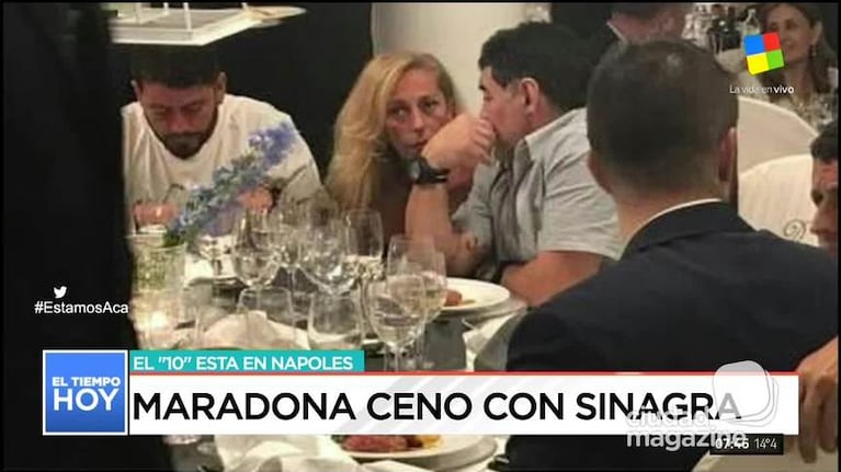 El sorpresivo reencuentro de Diego Maradona y Cristiana Sinagra, 30 años más tarde