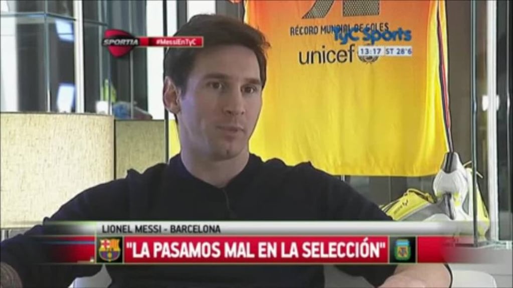 Leo Messi: "No canto el himno a propósito"