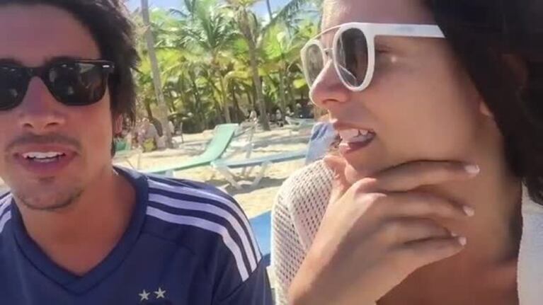 Belu Lucius publicó el último video con Santi Vázquez 