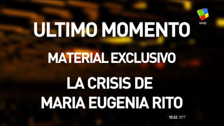 Fuerte video de la crisis de María Eugenia Ritó y su descargo: “Tuve una recaída emocional y volví a la clínica para retomar mi tratamiento”