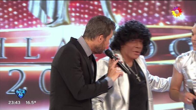 La emoción de Marcelo Tinelli con Carlitos, el hermano de Brian Lanzelotta