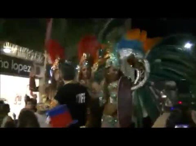 Florencia Peña deslumbró en el carnaval de Villa Carlos Paz