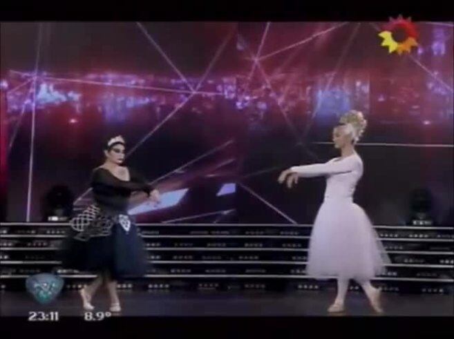 Carmen Barbieri le imprimió humor a su baile y se ganó la aprobación del jurado
