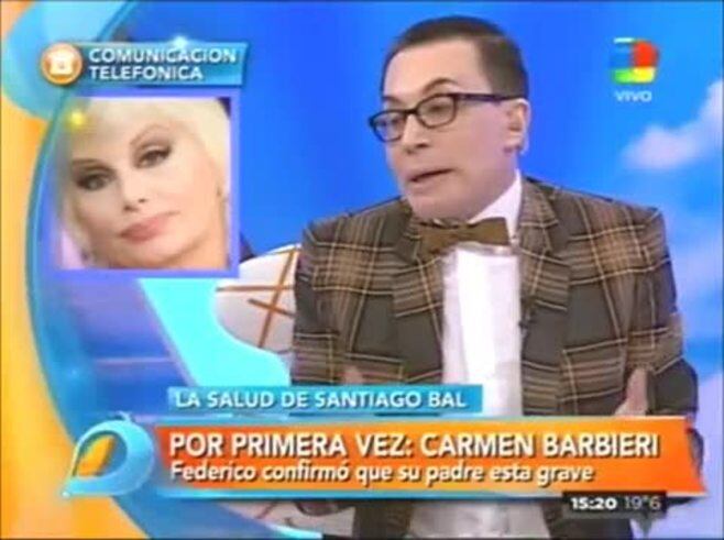 Carmen Barbieri y la delicada salud de Santiago Bal: "Lo vi la semana pasada porque necesitaba decirme algunas cosas"